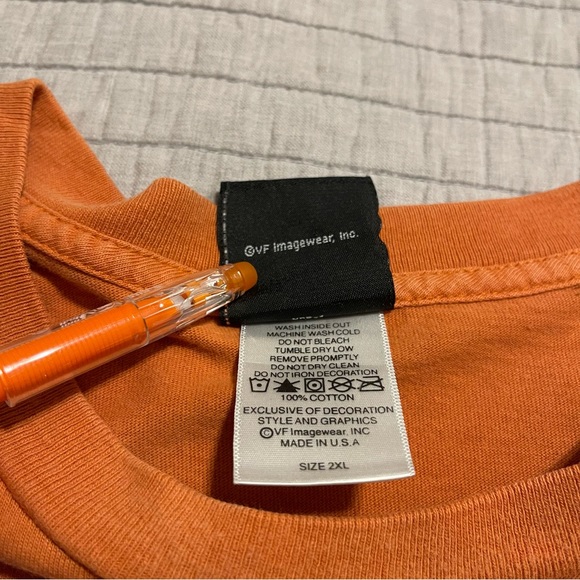 Harley Davidson Men's Orange Ride The Plank Grand Cayman Short Sleeve Shirt 2XL - Picture 3 of 9